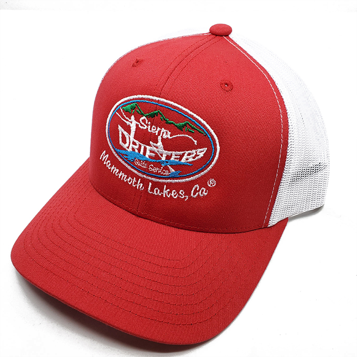 LOGO TRUCKER HAT (RED/WHITE) - Sierra Drifters Guide Service