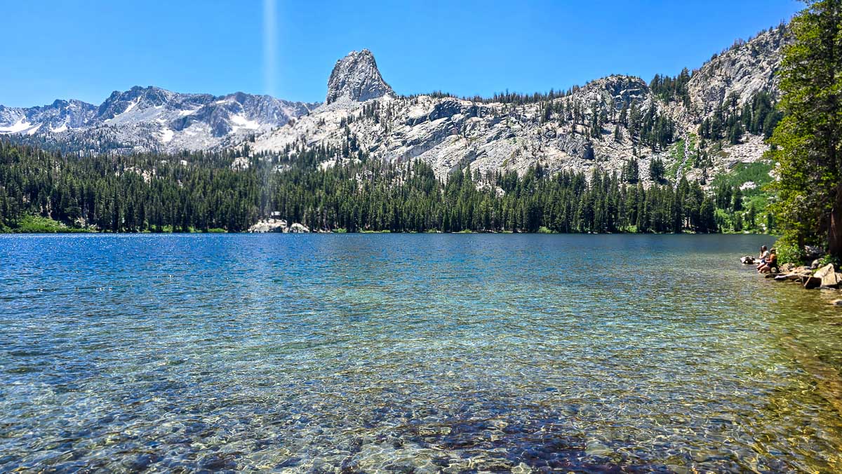 An alpine lake in the Mammoth Lakes area of the Eastern Sierra.