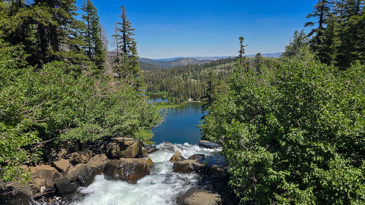 An alpine lake in the Mammoth Lakes area of the Eastern Sierra.